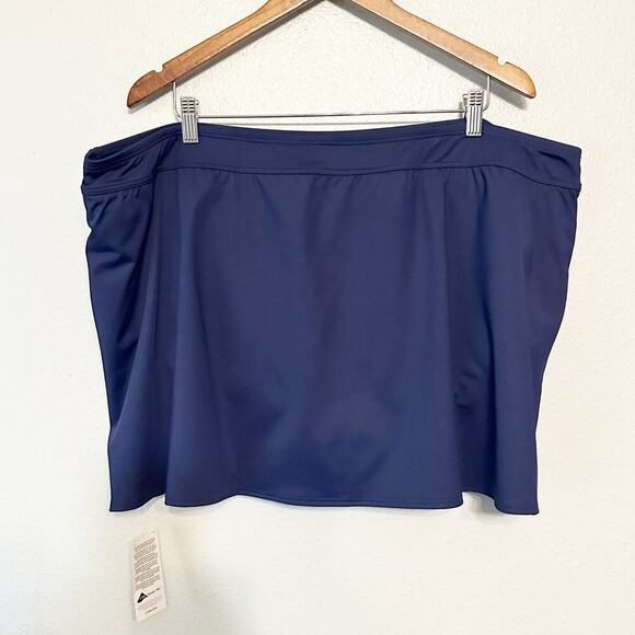 Lands' End Swim Skirt w Attached Panty Navy women’s plus size 26W NEW - Picture 2 of 7